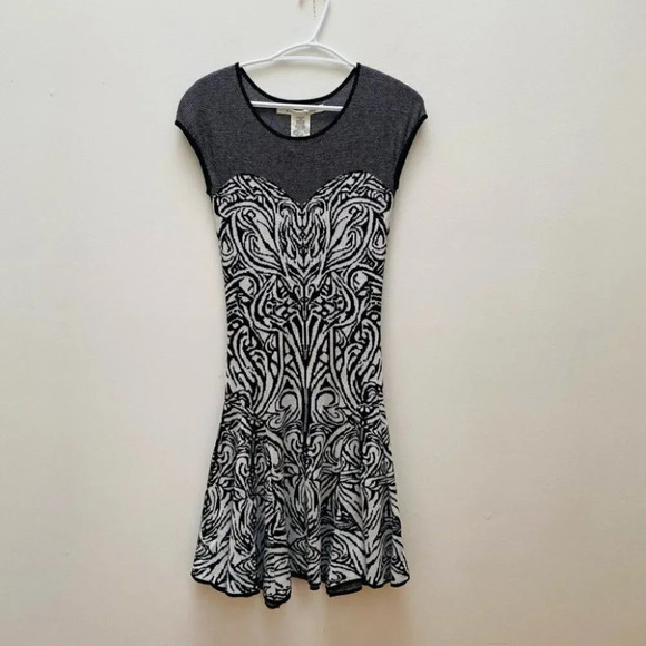 Max Studio - Dropped Waist Knit Sweater Dress - Picture 1 of 6